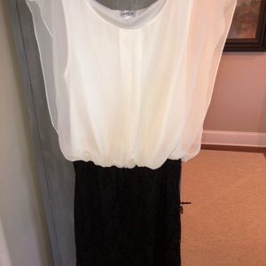 Black and white dress